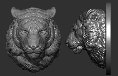 Tiger head pendant