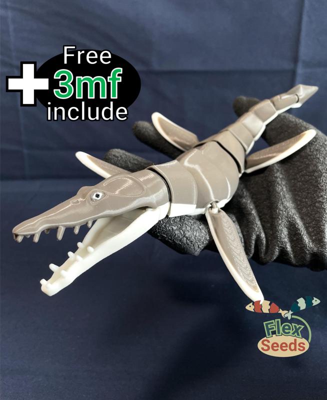 Flexi Liopleurodon(Print-in-place)