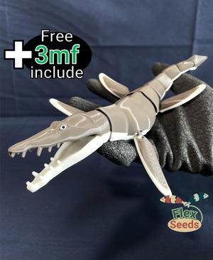 Flexi Liopleurodon(Print-in-place)