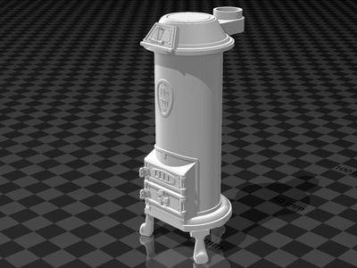 1/10 Scale Iron Stove of the control car 99-01-76