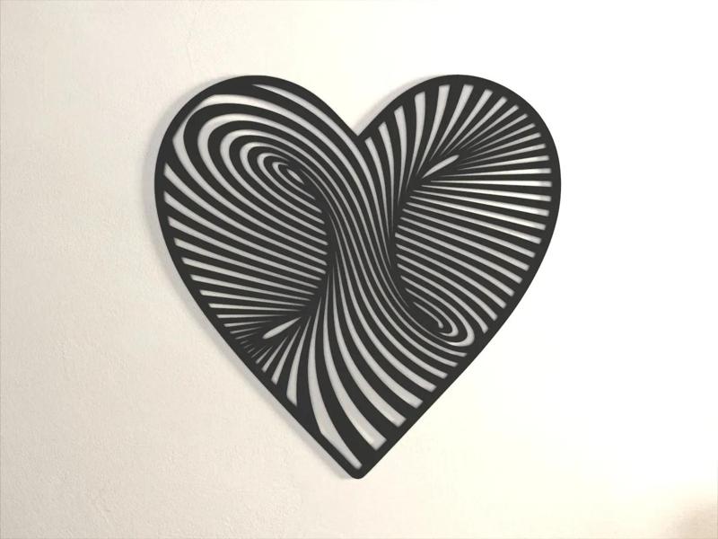 Infinite love heart – wall art/ coaster