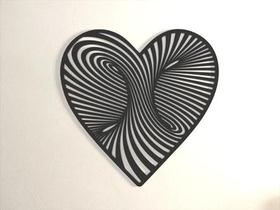 Infinite love heart – wall art/ coaster