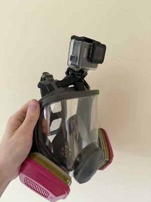 GoPro Mount for Full Face Respirator Mask