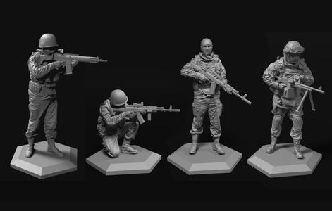 Army 52-120mm  3D Model Collection