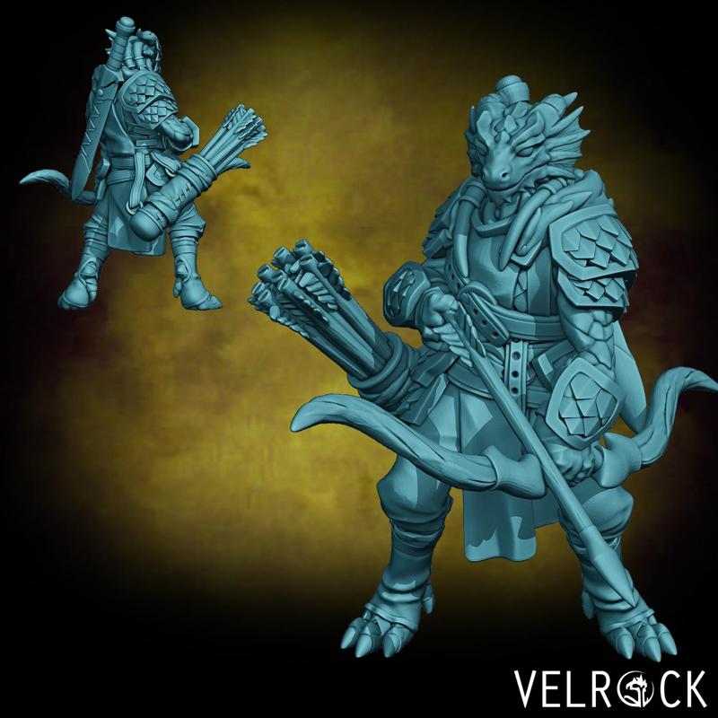 Dragonfolk Soldier/City Guard 5 (Male) (PRESUPPORTED)