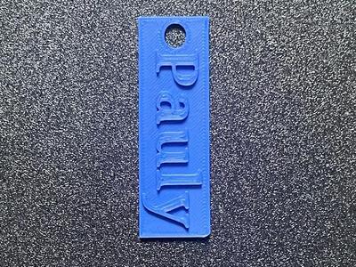 name tag
