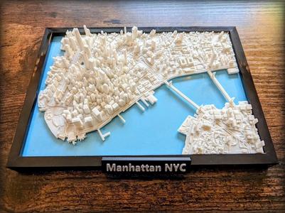New York City Lower Manhattan 3D Miniature