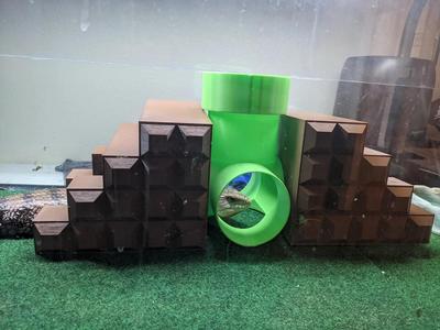 Mario Themed Reptile Hide