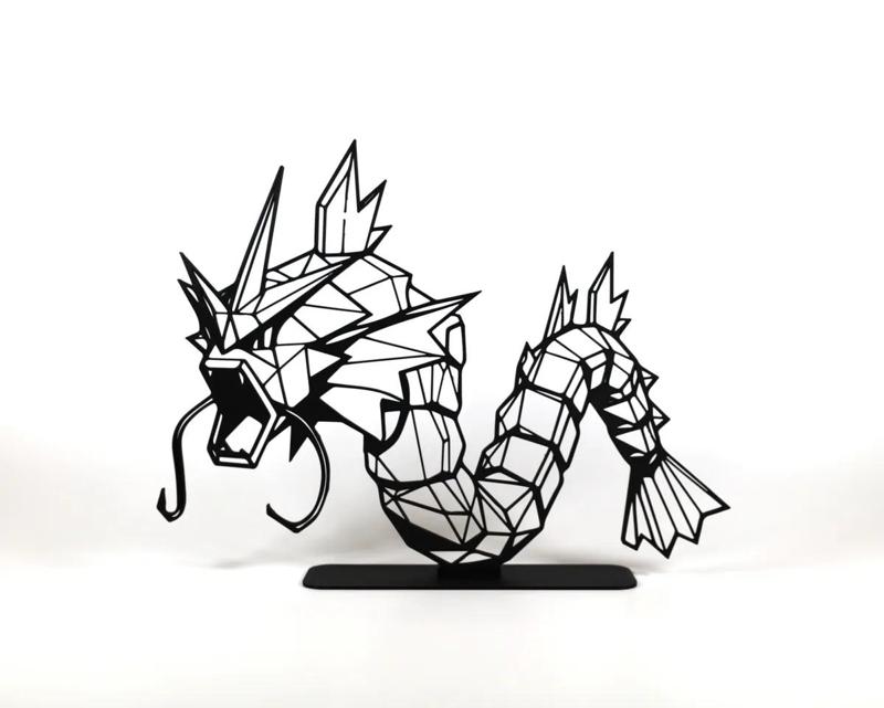 Geometric Low Poly Gyarados