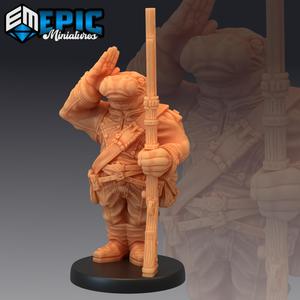 Hippo Soldier Salute / Hippofolk Warrior / Hippopotamus Army