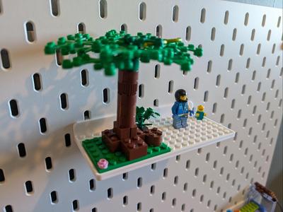 Skadis brick shelf ikea
