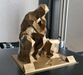 The Thinker And The Doer Lowpoly