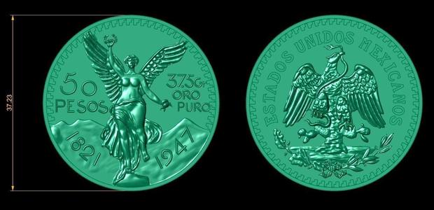 Moneda Centenario de 50 Pesos Mexicanos
