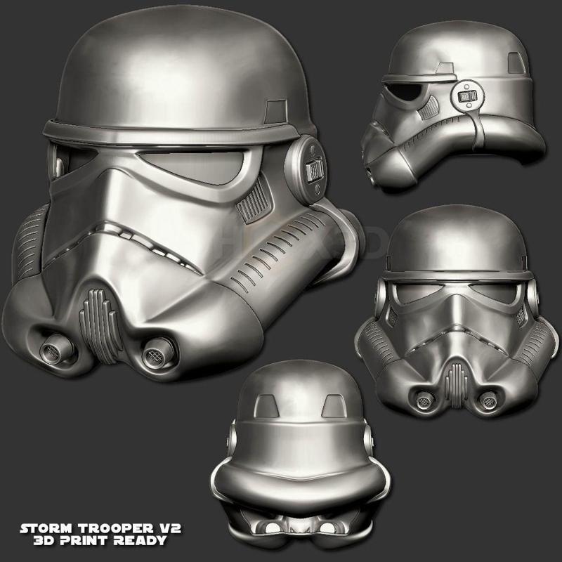 StormTrooper V2 3D Print Ready Helmet