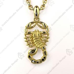 Scorpio Zodiac Sign Pendant 001-11