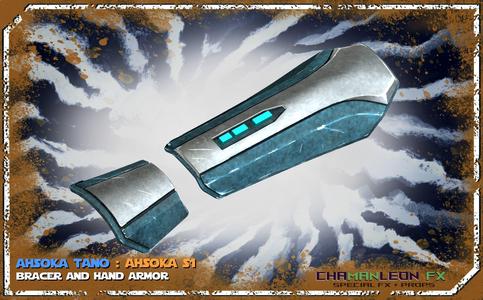 Ahsoka Tano Bracers n Hand Armor The Mandalorian Cosplay