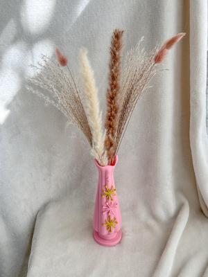 Midcentury Swung Vase with Sputnik Accents: Perfect for Retro Home Decor