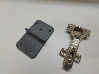 Drill jig for hinges