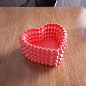 3D Heart Shaped Storage as a Stl File & Mini Box, Heart Decor, Storage Boxes, Jewelry Box, Heart Art, Decorative Box, Heart Box, Container