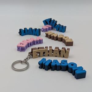 Articulated Name Keychain