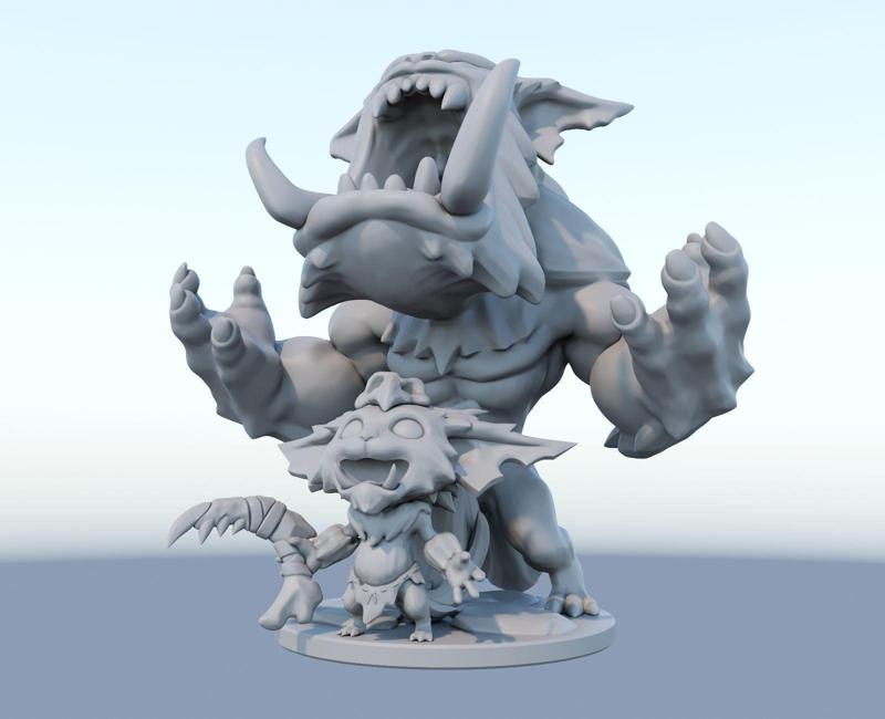 gnar League of Legends 3D print model