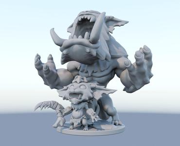 gnar League of Legends 3D print model