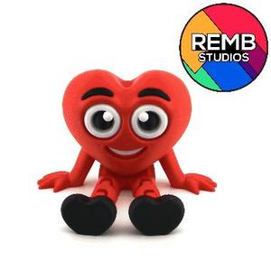 Flexi Heart with Hanging Legs – Perfect for Valentine’s Day!