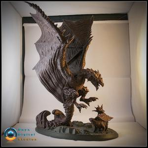 Dragon diorama based on Rathalos from monster hunter