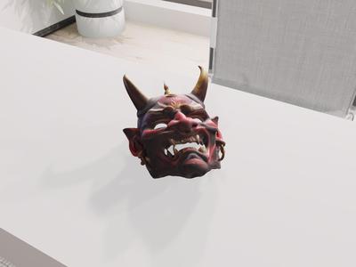 Oni Samurai Mask  (Resizable) (Free To Use!)