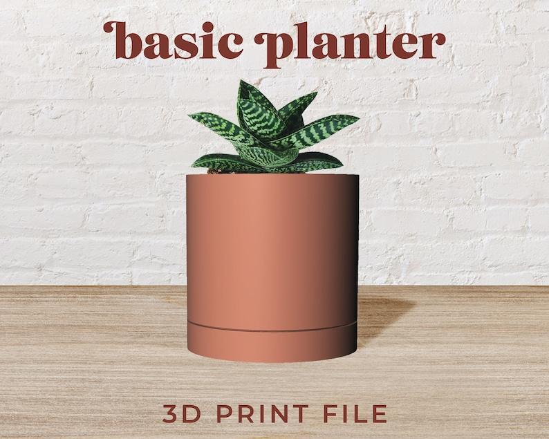 6″ Basic Planter 3D Print File
