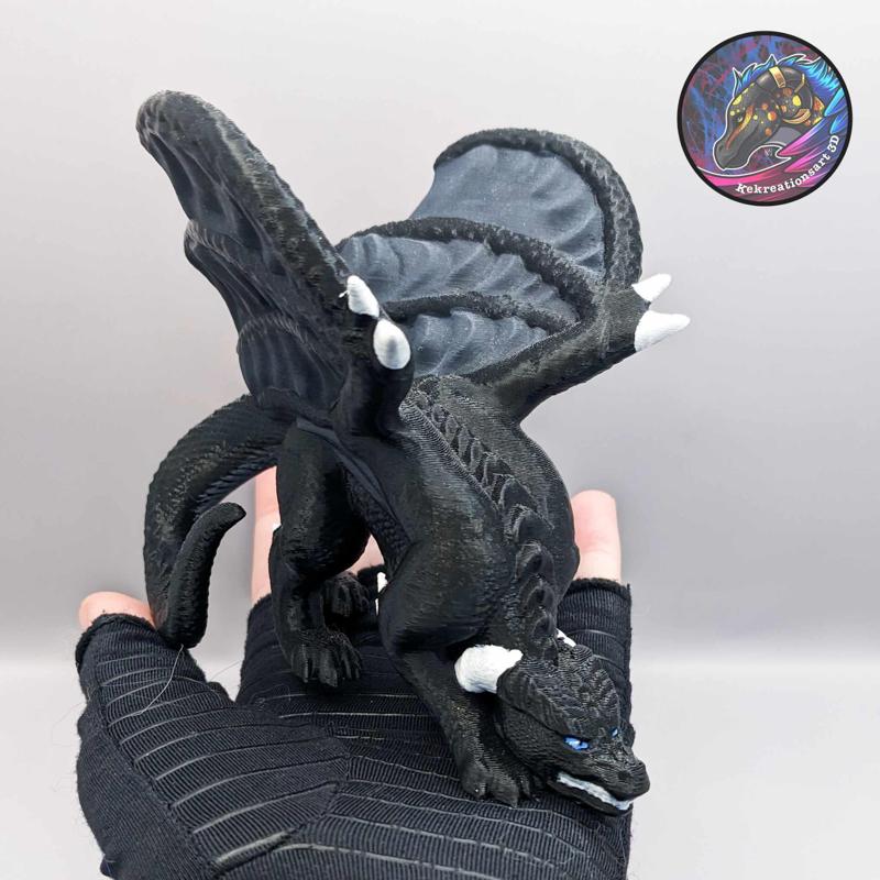 Theron Dragon Figurine Support-Free