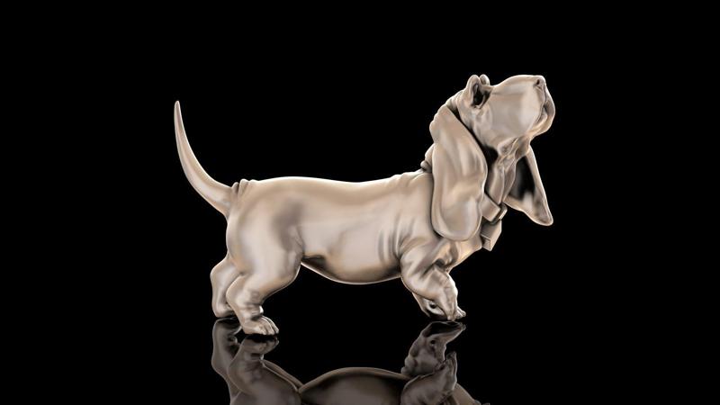 Basset Hound 3d print model
