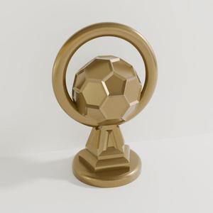 3d printing stl file of soccer trophy for 3d printer