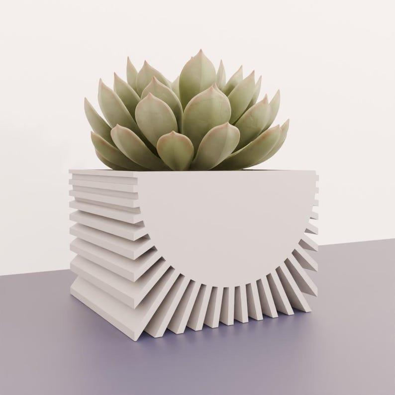 3d printing stl file idea planter pot for home decoration and interior