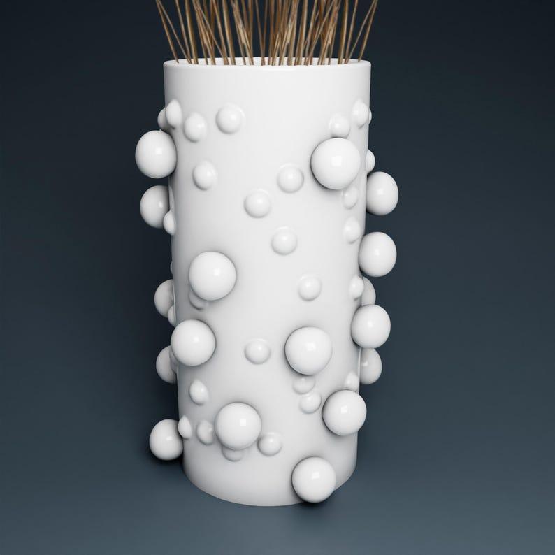 Modern Vase STL 3D Printer file, instant download, unique home decor