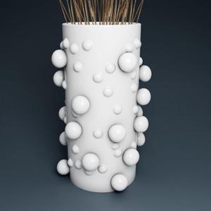 Modern Vase STL 3D Printer file, instant download, unique home decor