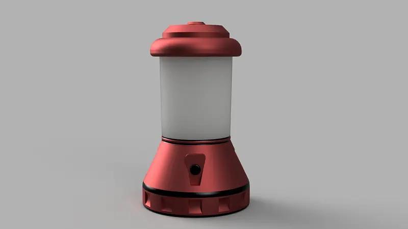 Camp lamp cylindrical
