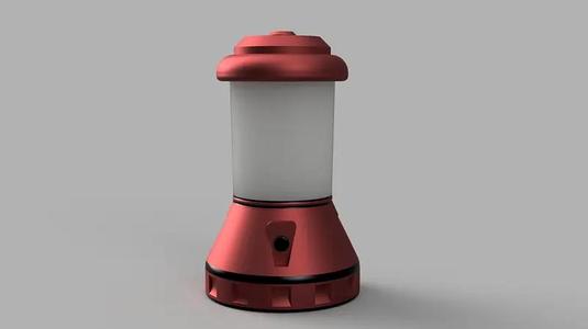 Camp lamp cylindrical