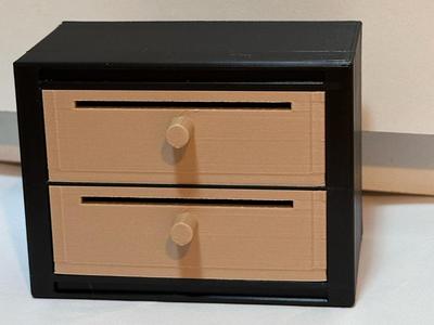 Cabinet with Double Drawers