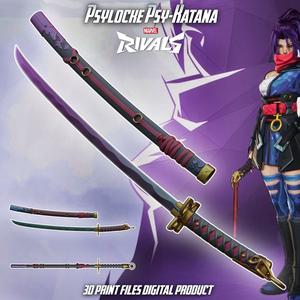 Psylocke Psy Cosplay Katana Marvel Rivals