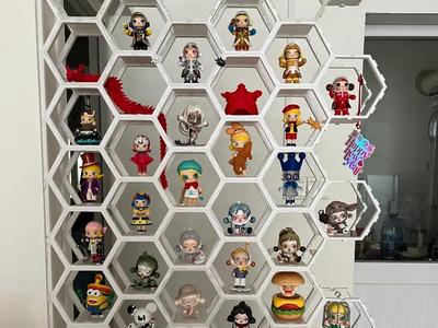 Hexagonal Figurine Stand (Suitable for Bubble Mart)