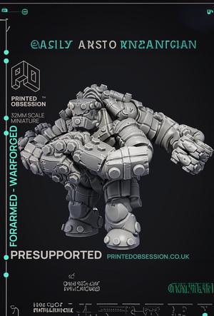 Forearm – Warforged – PRESUPPORTED – Illustrated and Stats – 32mm scale