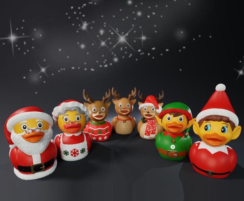 Christmas Themed Rubber Duck Pack