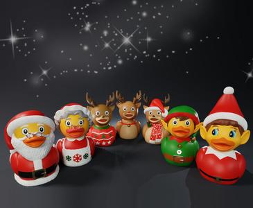 Christmas Themed Rubber Duck Pack