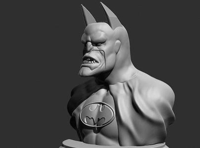Batman real face of capitalism bust (batmetal)
