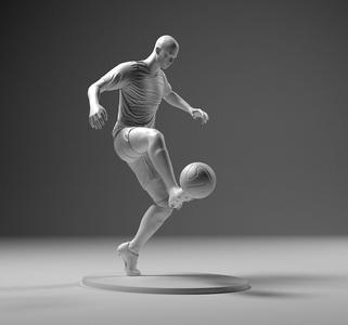 Footballer 04 Footstrike 04 Stl