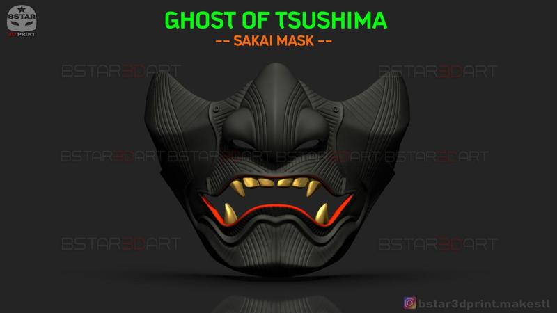 Ghost Of Tsushima – The Sakai Mask – Samurai Cosplay Mask