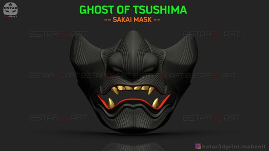 Ghost Of Tsushima – The Sakai Mask – Samurai Cosplay Mask