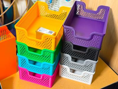 140x200mm Stacking Basket – Slim 72mm tall