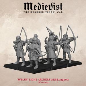 Welsh light archers with longbow